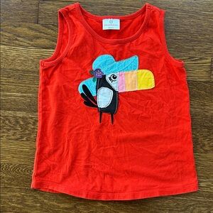 Hanna Andersson Embroidered Toucan Tank Top